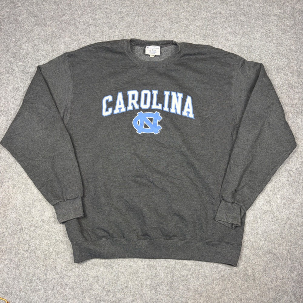 Champion Carolina North Carolina Tar Heels Sweatshirt Gray XL Crewneck Logo